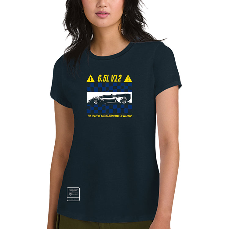 Heart of Racing Profile Checker Ladies Tee
