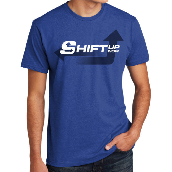 Shift Up Now Men's Big Logo Tee - Blue