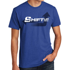 Shift Up Now Men's Large Logo Tee - Blue
