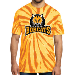 Bobcats Tie-Dye Logo Adult Tee