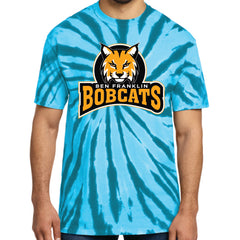 Bobcats Tie-Dye Logo Adult Tee
