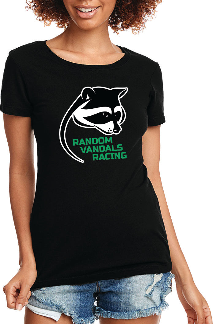 Random Vandals Ladies Blk Logo Tee