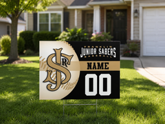 Jr Sabers Custom Yard Sign