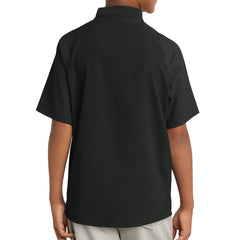 Jr Sabers New Era® Youth Cage Short Sleeve 1/4-Zip Jacket