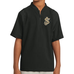 Jr Sabers New Era® Youth Cage Short Sleeve 1/4-Zip Jacket