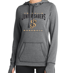 Jr Sabers Women's PosiCharge® Tri-Blend Wicking Fleece Hoodie