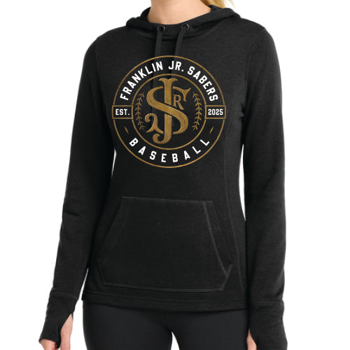 Jr Sabers Women's PosiCharge® Tri-Blend Wicking Fleece Hoodie