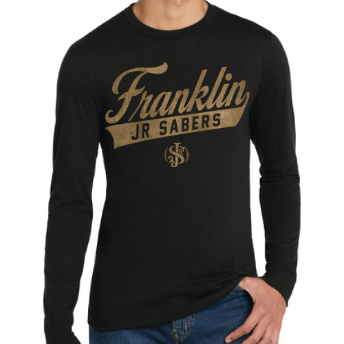 Jr Sabers Adult District® Perfect Tri® "Franklin" Long Sleeve Tee