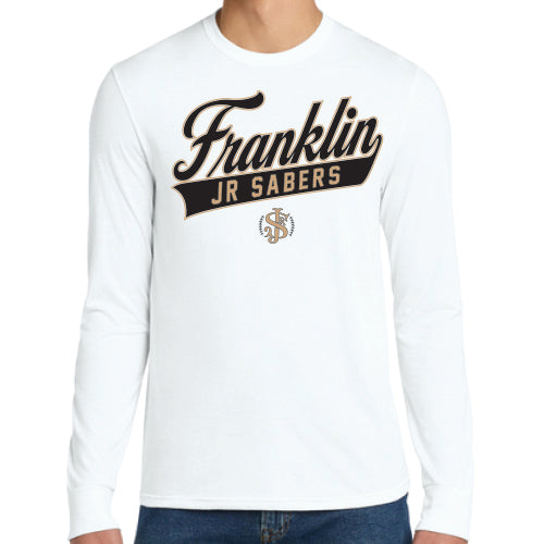 Jr Sabers Adult District® Perfect Tri® "Franklin" Long Sleeve Tee