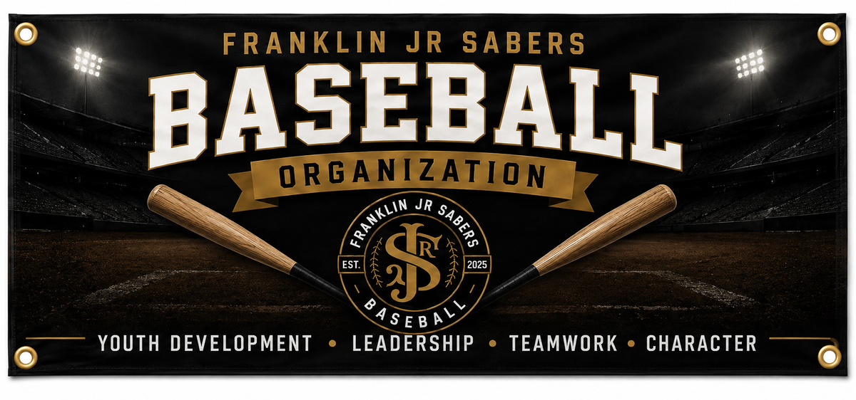 Jr Sabers Custom Team Banner