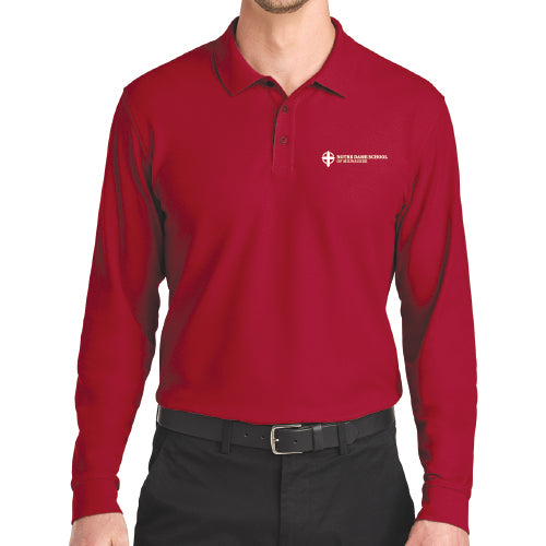 NDSM Adult Wearever Signature Pique Long Sleeve Polo