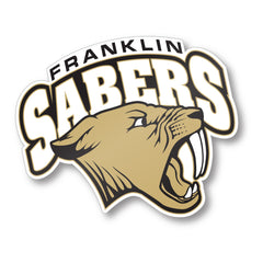 Franklin Sabers 4.5" x 4" Sticker