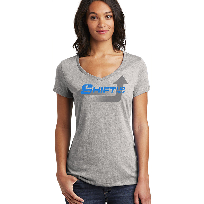 Shift Up Now Women's Big Logo V-Neck
